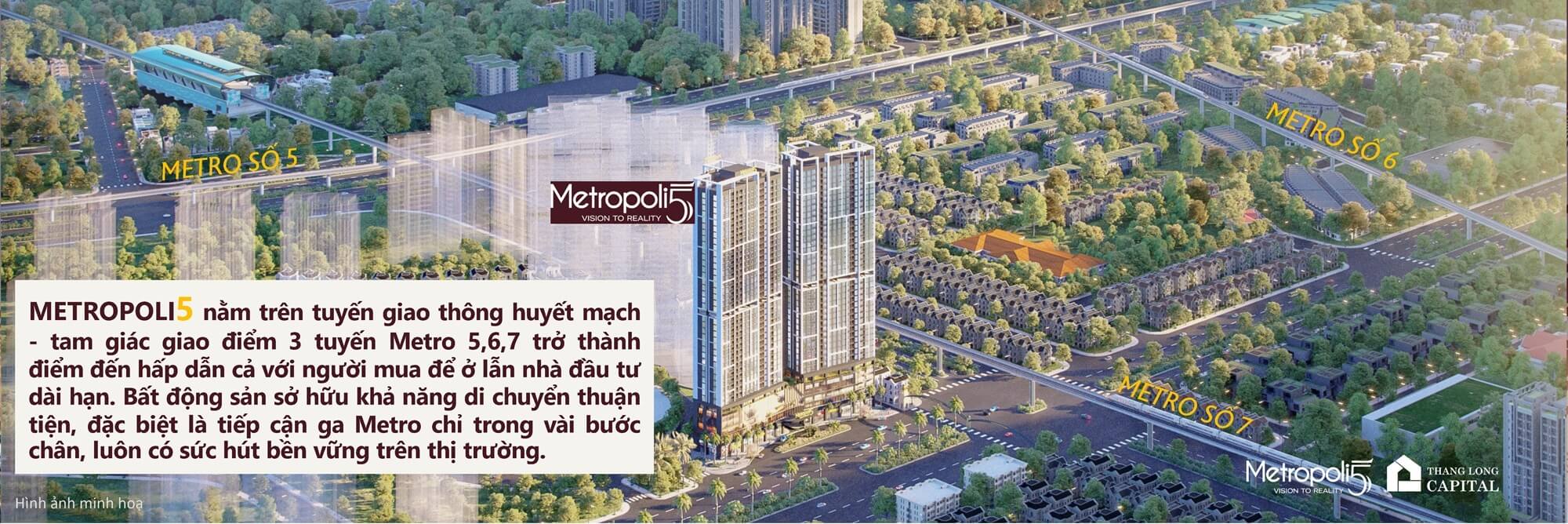 Metropoli5 Nam An Khánh ra mắt đón sóng Metro số 5 khởi công