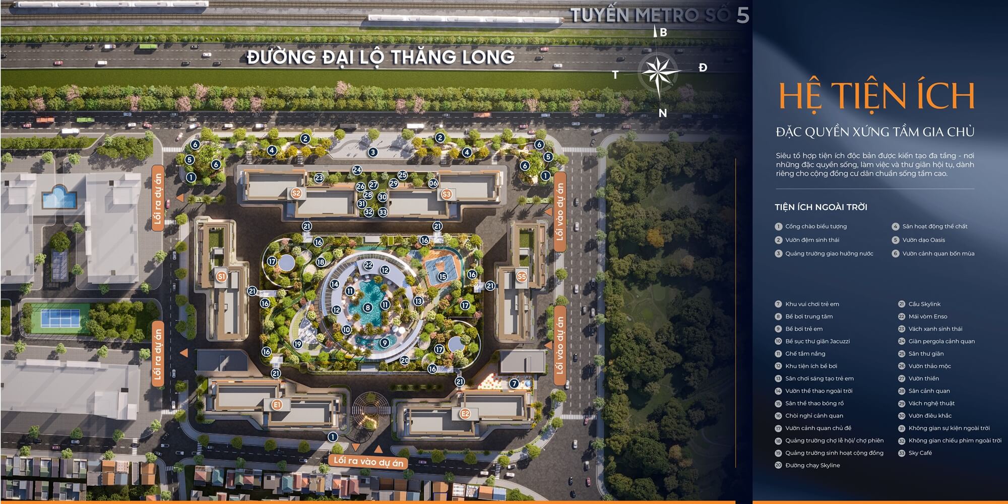 tiện ích dự án imperia sky park nam an khánh